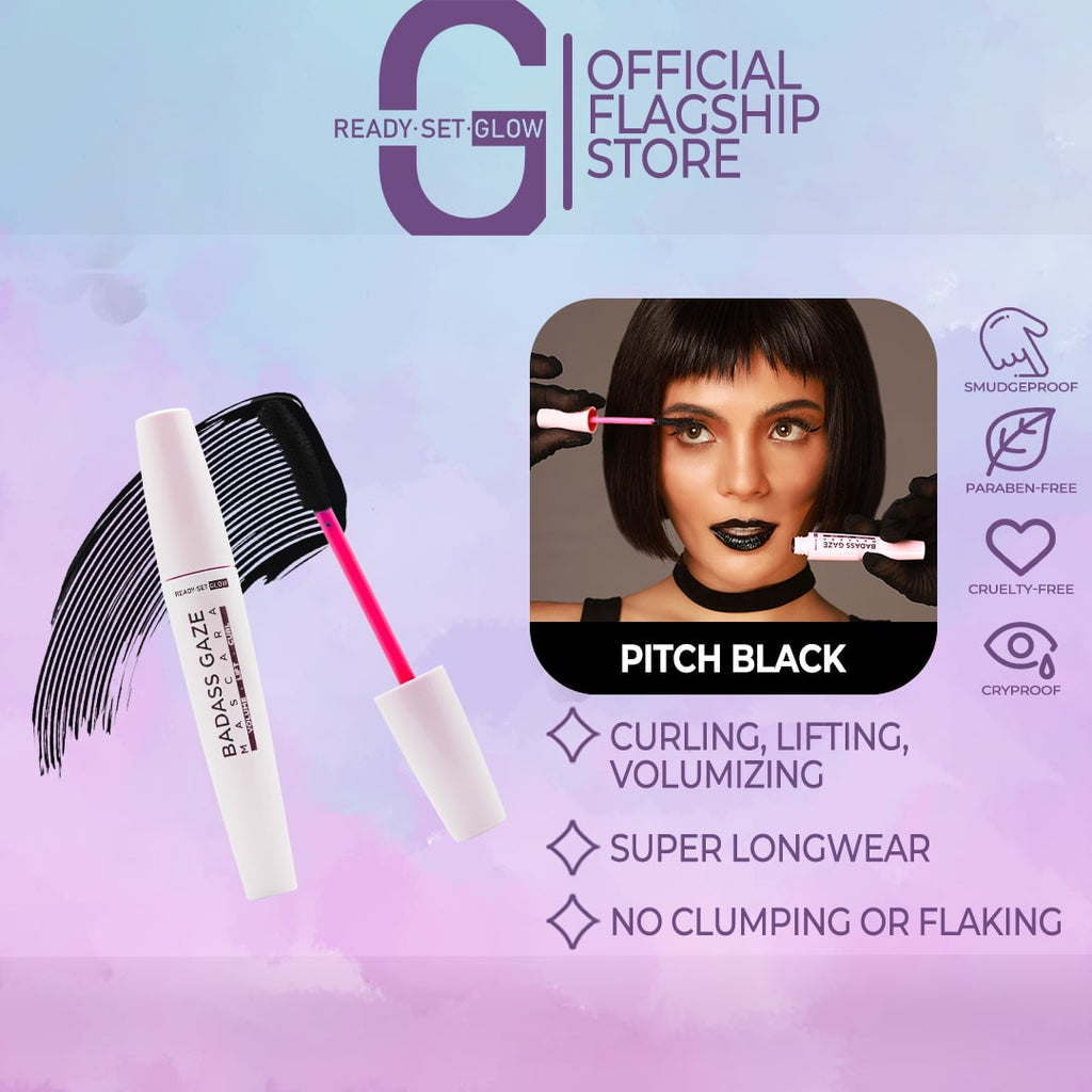 Pitch Black Badass Gaze Mascara - Ready Set Glow PH