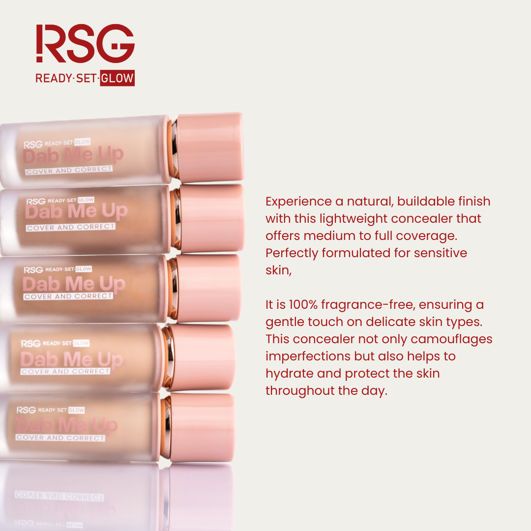 RSG READY SET GLOW MSBB DUO l BADASS FACE TINT & CONCEALER WITH BEAUTY BLENDER AND HOLIDAY GIFT PAPER BAG