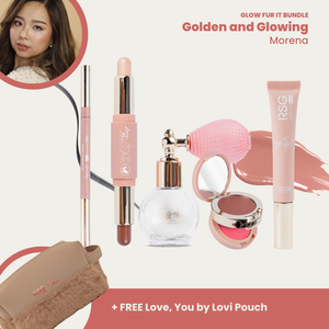 RSG Ready Set Glow l Glow Fur It Bundle w/ Lovi Pouch | MakeUp Cosmetic Set |