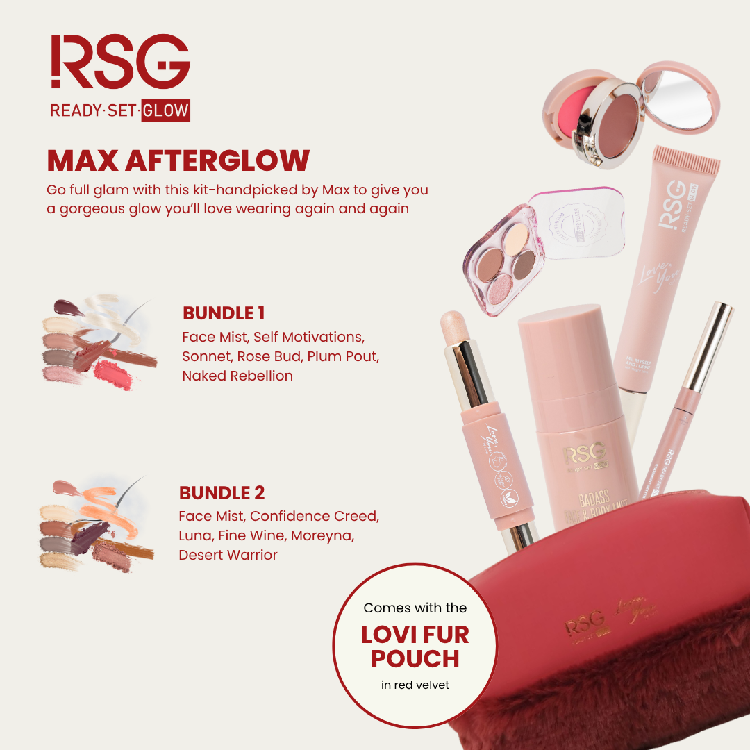 RSG Ready Set Glow Max Afterglow Bundle w/ Red Pouch