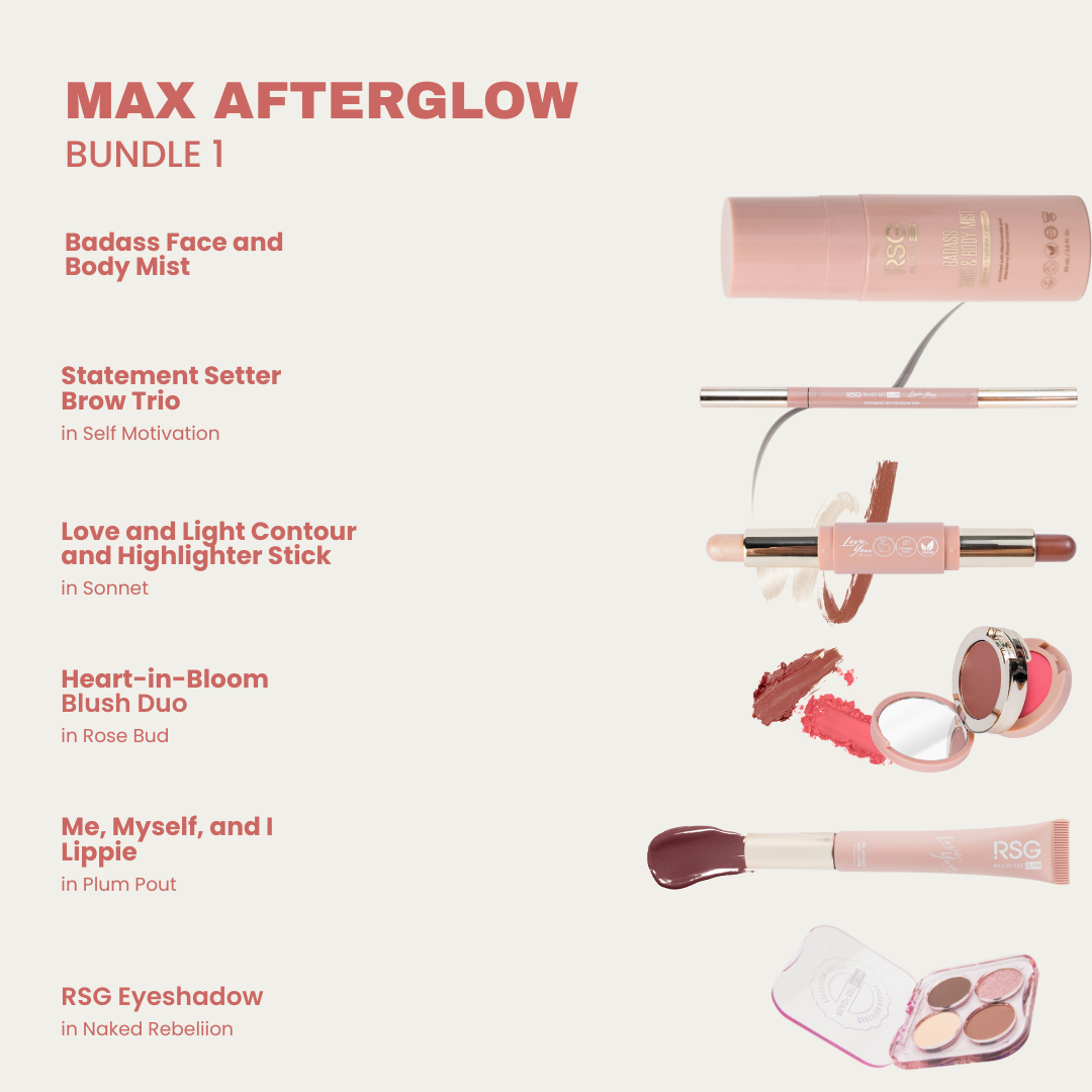 RSG Ready Set Glow Max Afterglow Bundle w/ fur pouch - Ready Set Glow PH
