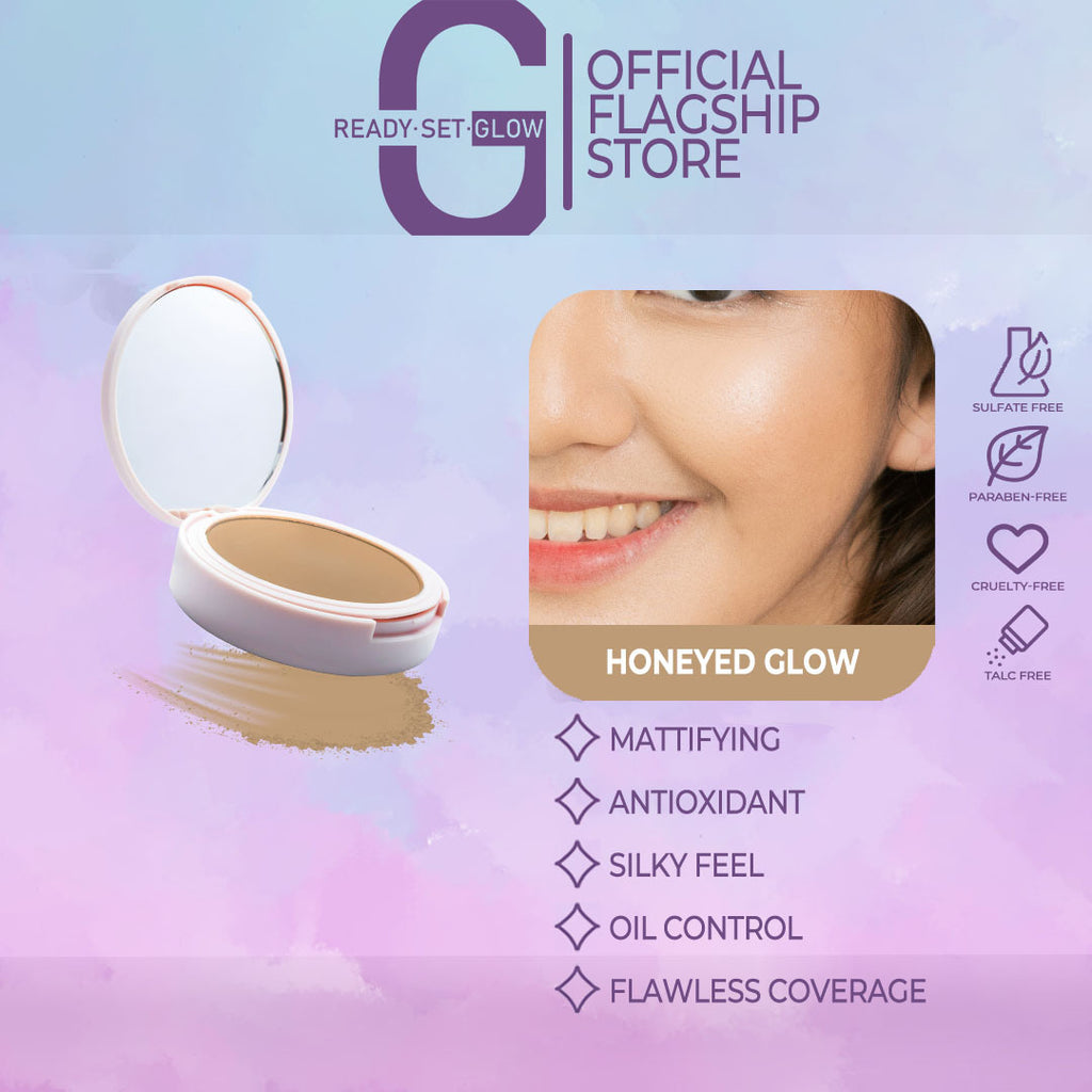 [Honeyed Glow] Killer Cover-up Compact Powder with SPF30 and VIT E - Ready Set Glow PH