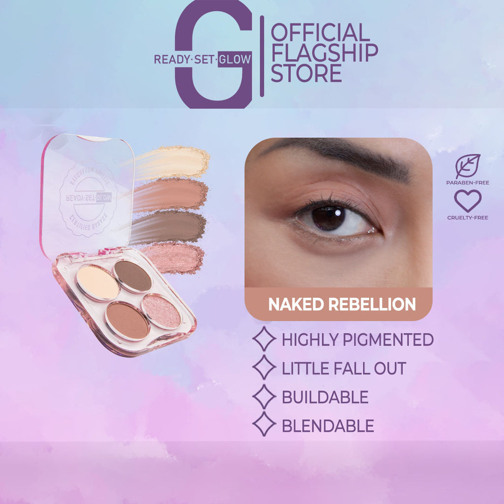 Naked Rebellion Eyeshadow Palette - Ready Set Glow PH