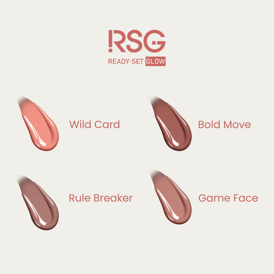 RSG READY SET GLOW MSBB DUO l BADASS FACE TINT & CONCEALER WITH BEAUTY BLENDER AND HOLIDAY GIFT PAPER BAG