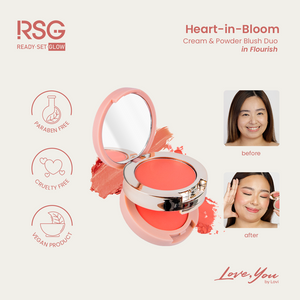 Heart-in-Bloom Cream and Powder Blush Duo