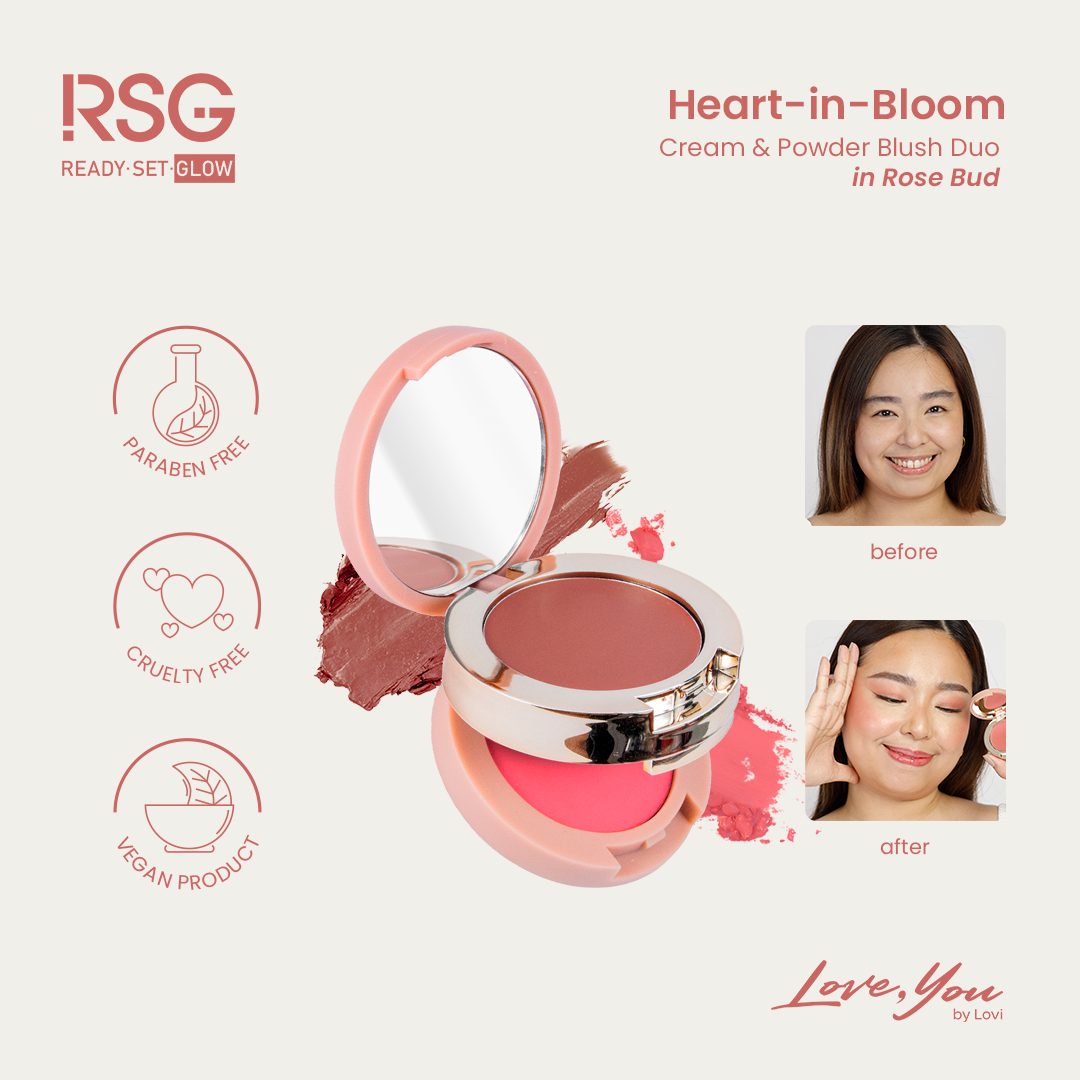 Heart-in-Bloom Cream and Powder Blush Duo