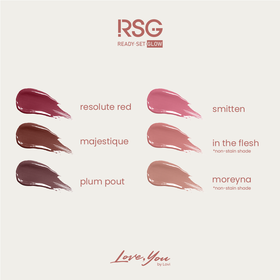 RSG Ready Set Glow Me Myself and I Lippie Set | Multi Use Lip Treat | Christmas Bundle